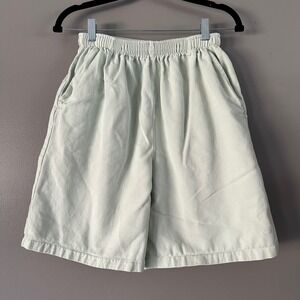 WEK Vintage Women's Cotton Shorts | Mint Green‎